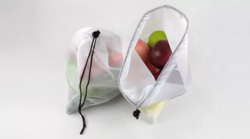 Sada ovocia a zeleniny - sada skladovacích vreciek.
Chráňte životné prostredie s opakovane použiteľným.