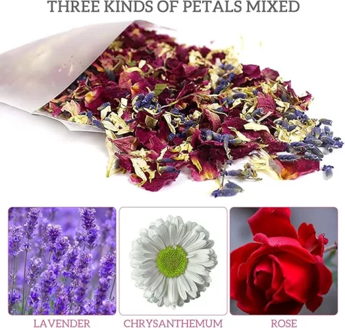 14 csomagos szárított rózsaszirom konfetti – Piros