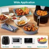 Silikónový košík do teplovzdušnej fritézy, 2 kusy – skladací, teplovzdorný, sivý - výhodná cena