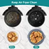 Silikónový košík do teplovzdušnej fritézy, 2 kusy – skladací, teplovzdorný, sivý - výhodná cena