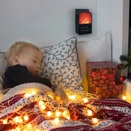 Flame Heather Látványos elektromos hősugárzó