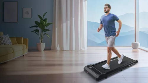 Mobvoi Edge – kompaktný domáci bežecký pás s LED displejom a diaľkovým ovládačom, inteligentnými funkciami, rýchlosťou 6 km/h