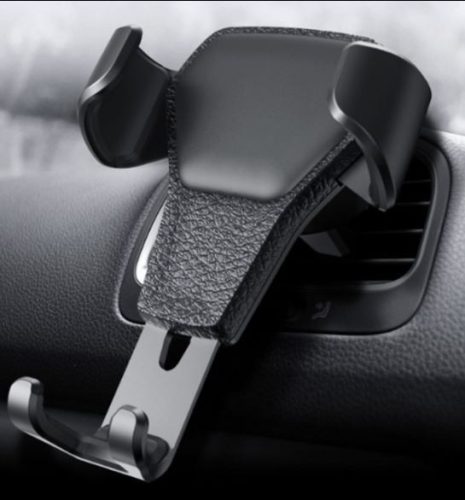 Gravitačný držiak na telefón do auta, čierny