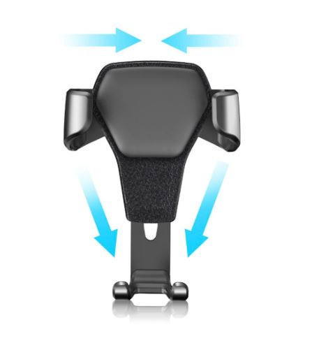 Gravitačný držiak na telefón do auta, čierny