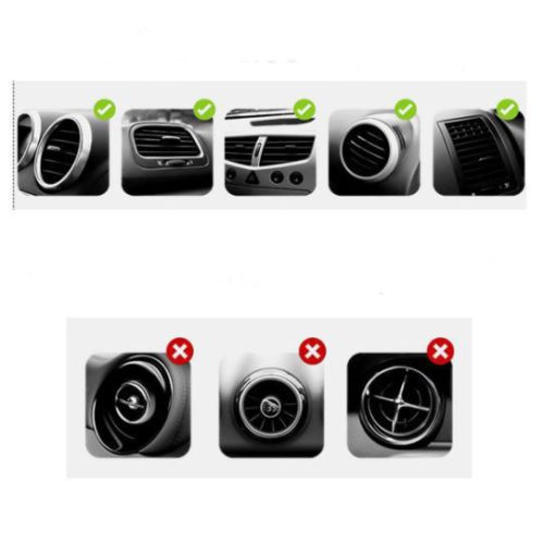 Gravitačný držiak na telefón do auta, čierny