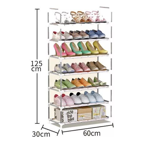 7-poschodová skriňa na uskladnenie obuvi.