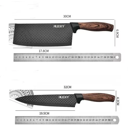 V bunke je text:

Sada 6-dielnej oceľovej nože Lucky LK.WS11