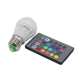 Žiarovka s diaľkovým ovládaním RGB LED.
