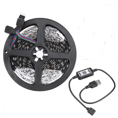 V bunke je nasledovný text:

Lebit farebne meniteľný USB LED pás s mobilným diaľkovým ovládaním, 1 meter