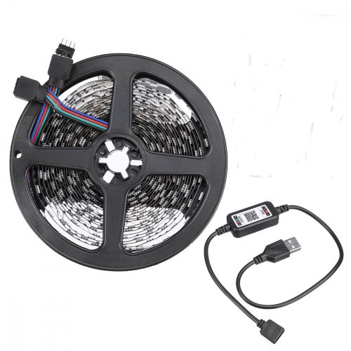 V bunke je nasledovný text:

Lebit farebne meniteľný USB LED pás s mobilným diaľkovým ovládaním, 1 meter