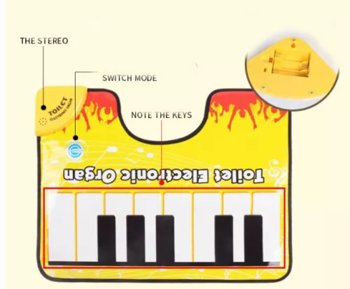 Interaktívny klavírny koberec do kúpeľne