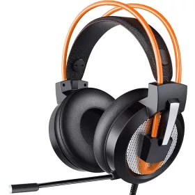  Prosím, preložte text v bunke do slovenčiny: Herný headset HellCrack Z11 s oranžovou farbou.