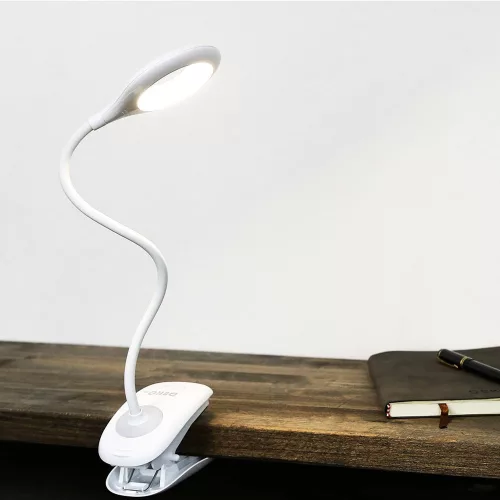 Stolná lampa Deko s akumulátorom a klipom