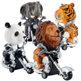   Súprava hračiek motorových zvierat Buyger (4 figúrky/balenie)