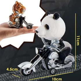   Súprava hračiek s motorkárskymi zvieratkami Buyger (4 figúrky/balenie)