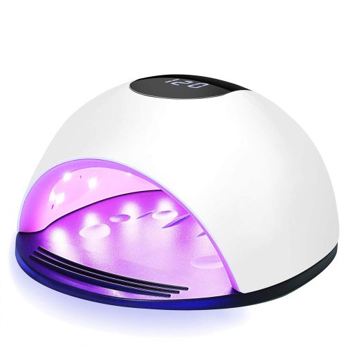 V bunke je text: "UV LED 72W körmös lámpa 2.0"

Preklad do slovenčiny:

UV LED 72W lampa na nechty 2.0