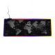 Yelandar RGB LED osvetlená mapa sveta Herná podložka pod myš veľká 80 x 30 cm