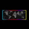 Yelandar RGB LED osvetlená mapa sveta Herná podložka pod myš veľká 80 x 30 cm