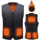 Amaz Lux čierna unisex vyhrievaná vesta EU/4XL