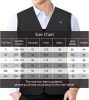 Amaz Lux čierna unisex vyhrievaná vesta EU/4XL