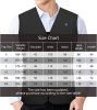 Amaz Lux čierna unisex vyhrievaná vesta EU/4XL