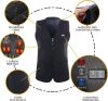 Amaz Lux čierna unisex vyhrievaná vesta EU/4XL