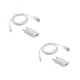 2 az 1-ben töltő szett – 2 db EU adapter + 2 db 2 méteres Lightning kábel Apple készülékekhez