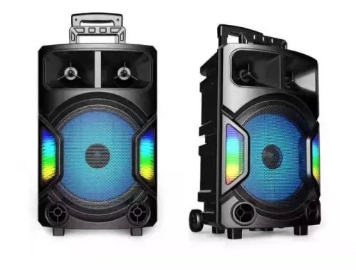 Prekladám:

12-palcový Bluetooth party reproduktor s kolieskami a mikrofónom EchoeVibe neversleep.