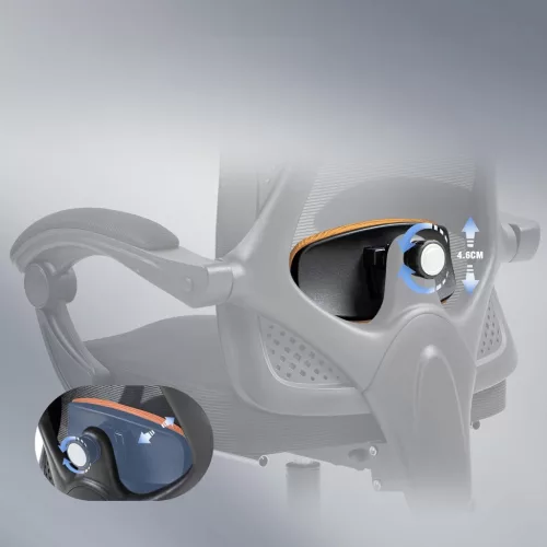 ‎Dowinx Ergonomikus irodai vezetői szék fejtámlával, deréktámasszal és kihúzható lábtartóval