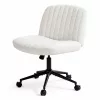 Dowinx széles ülőfelületű állítható forgószék, fehér