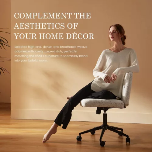 Dowinx széles ülőfelületű állítható forgószék, fehér