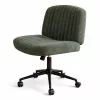 Dowinx széles ülőfelületű állítható forgószék, sötét zöld