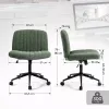 Dowinx széles ülőfelületű állítható forgószék, sötét zöld