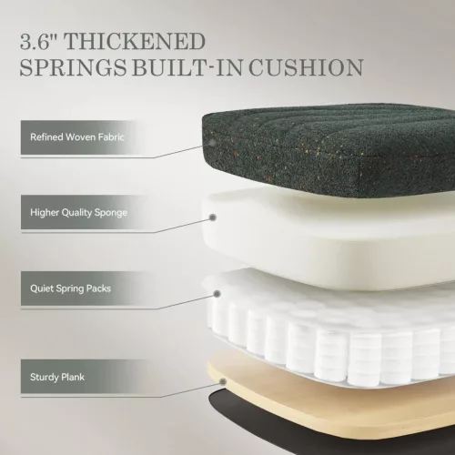 Dowinx széles ülőfelületű állítható forgószék, sötét zöld