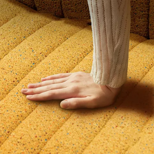 Dowinx széles ülőfelületű állítható forgószék, sárgás-barna