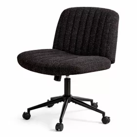  Dowinx széles ülőfelületű állítható forgószék, fekete