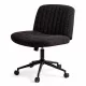 Dowinx széles ülőfelületű állítható forgószék, fekete