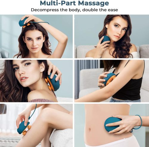 ANLAN relax fejbőrmasszírozó – vezeték nélküli, vízálló, 4 masszázsfejjel