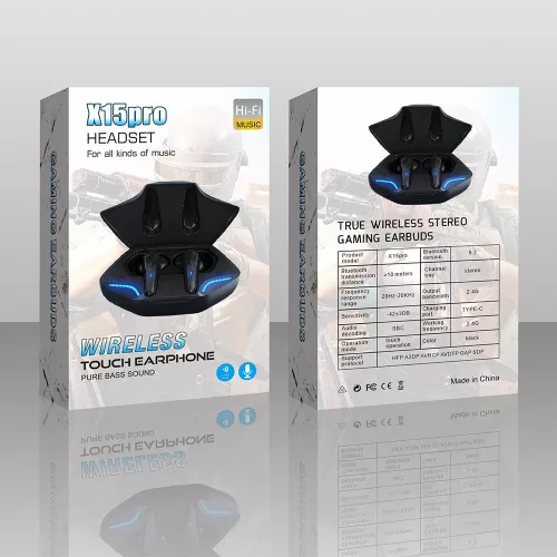 Herný headset x15pro čierny