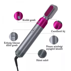   Vymeniteľné hlavice styler na vlasy s fénom na vlasy Wrap Air.