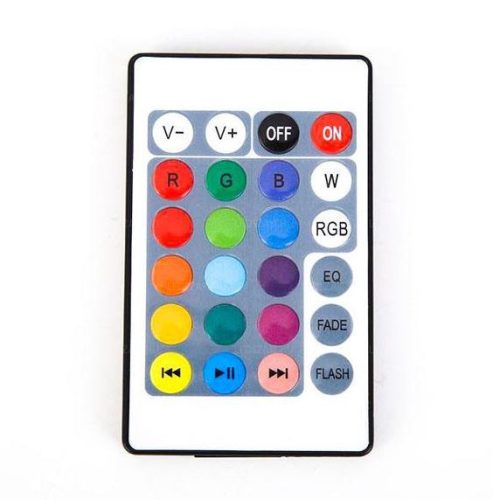 V bunke E27 RGB Bluetooth UFO lampa so zvukovym reproduktorom + dialkovym ovladacom – 20W