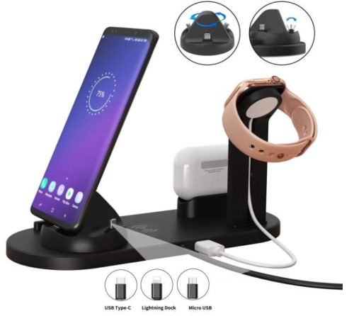 Namvi Multifunkčná nabíjacia stanica pre iPhone, Iwatch, airpods