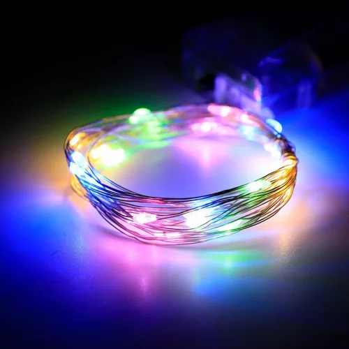 Vianočná girlanda s LED svetlami s diaľkovým ovládaním AlphaOne Usb, 10 metrov.