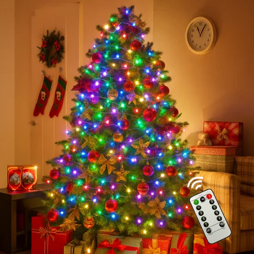 Vianočná girlanda s LED svetlami s diaľkovým ovládaním AlphaOne Usb, 10 metrov.