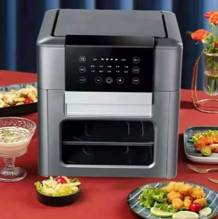 Nová riadková XXL (12L) Digitálny displej Konvekčná rúra sivá