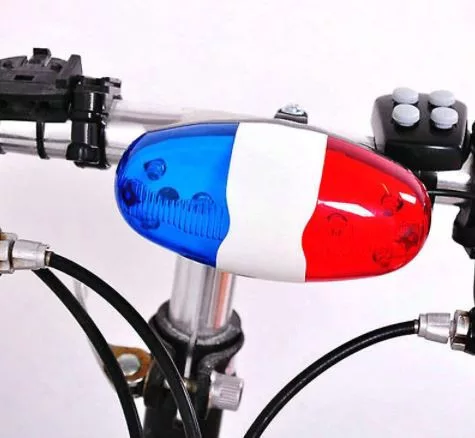 Cyklistická siréna, svetlo (6 režimov svietenia, 4 režimy zvuku)