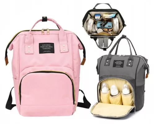 Ružový cestovný batoh