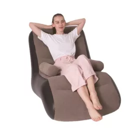 Homeland nafukovací kreslo Káva farba