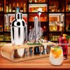 Bambo 700ml koktélkészítő készlet, bambusz állvánnyalBambo 700ml koktélový set s bambusovým stojanom