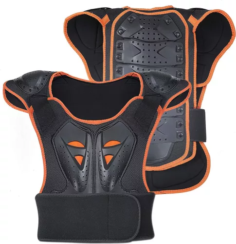 Detský motocyklový chránič hrude Oranžová M